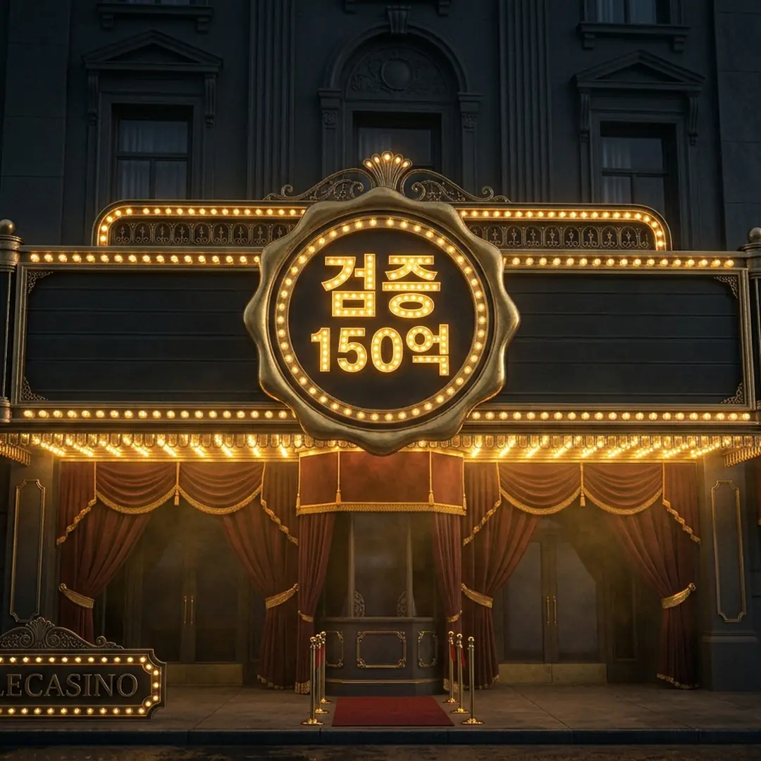 전구 테두리를 두른 방패 인장에 검증 보증금 규모가 음각된 비주얼, 좌하단 영문 로고와 함께 배치된 모습